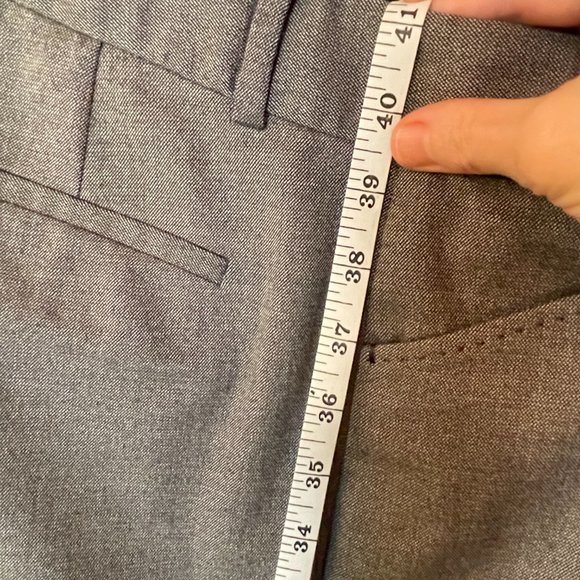 ELIE TAHARI Brown/Beige Wool Stretch Pants - 6 - Picture 8 of 9